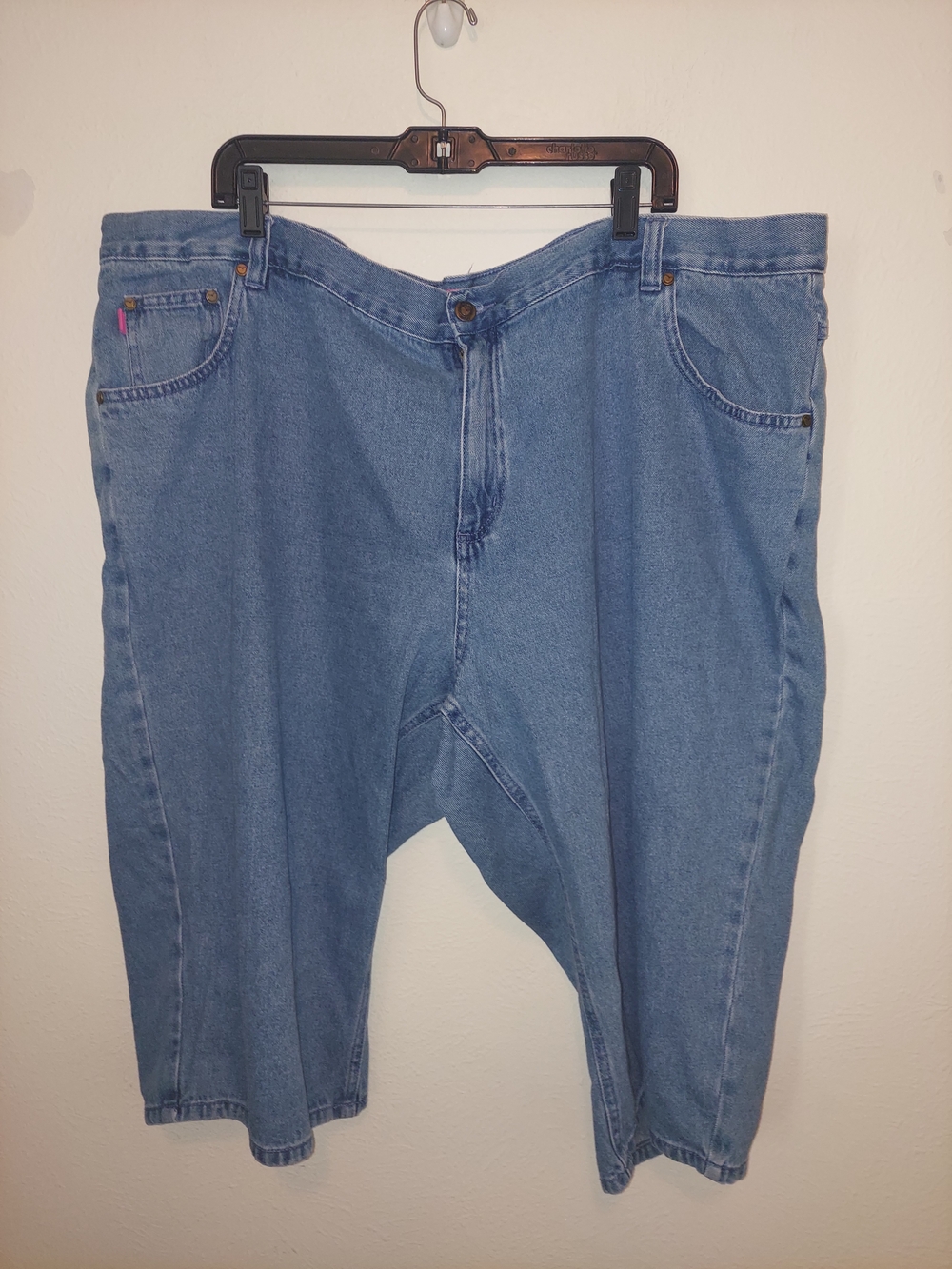 Woman Within Light Blue Capri  Denim Pants